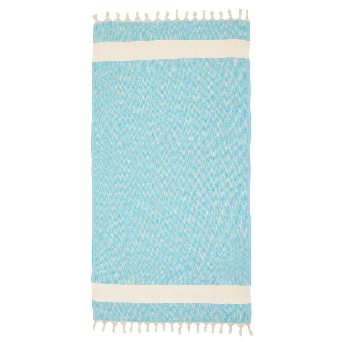 Light Blue Zig Zag Beach Towel