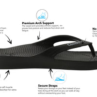 White Thongs For Kids With Arch Support