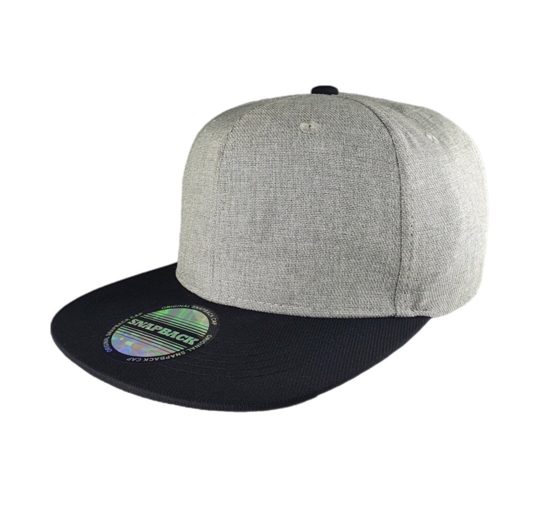 Grey Snapback Cap