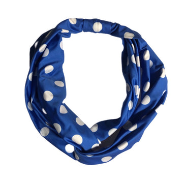 Blue Polka Dot Headband