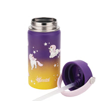 Insulated Water Bottle with Unicorns for Kids - 400 ml