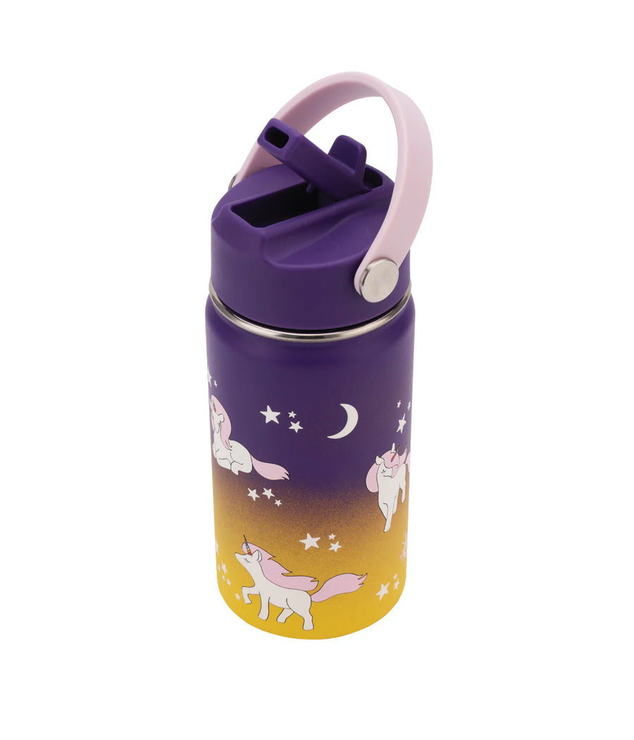 Insulated Water Bottle with Unicorns for Kids - 400 ml