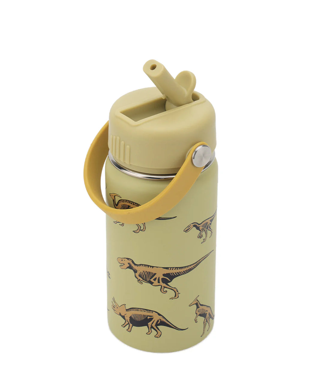 Insulated Water Bottle with Dinosaurs for Kids - 400 ml