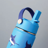 Insulated Water Bottle with Sharks for Kids - 400 ml