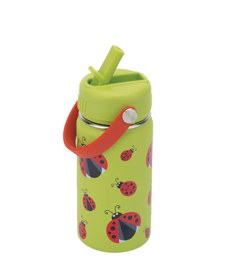 Insulated Water Bottle with Ladybugs for Kids - 400 ml