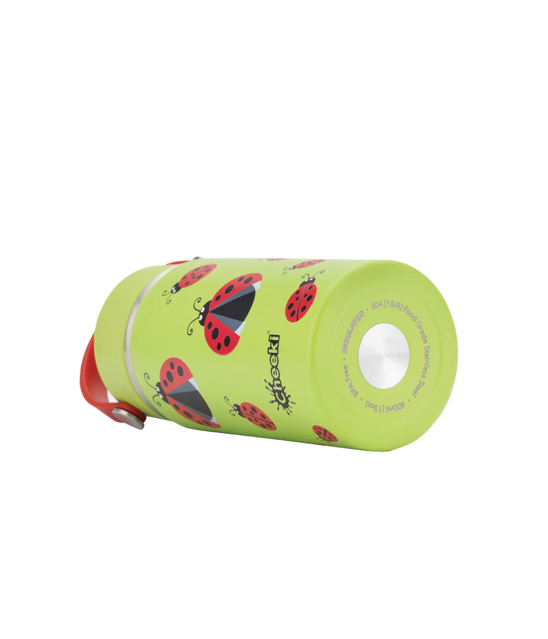 Insulated Water Bottle with Ladybugs for Kids - 400 ml