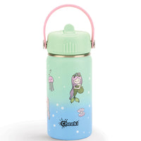 Insulated Water Bottle with Mermaids for Kids - 400 ml