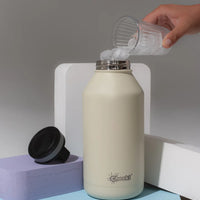 2L Insulated Big Reusable White Water Bottle