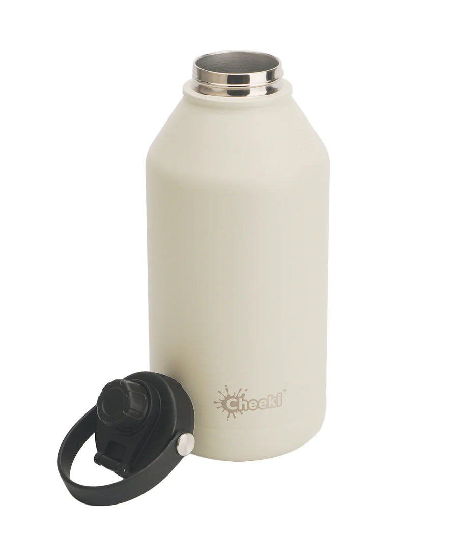 2L Insulated Big Reusable White Water Bottle