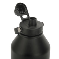 2L Insulated Big Reusable Black Water Bottle