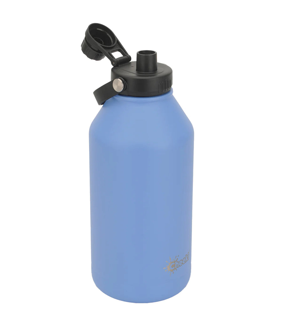 2L Insulated Big Reusable Blue Water Bottle