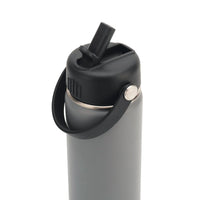 600ml Insulated Reusable Grey Water Bottle