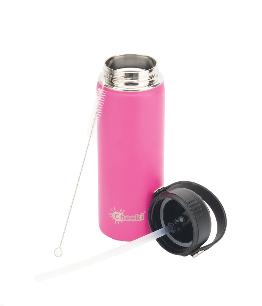 600ml Insulated Reusable Pink Water Bottle