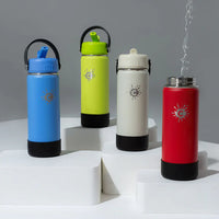 750ml Reusable White Water Bottle With Straw Lid and Single Wall