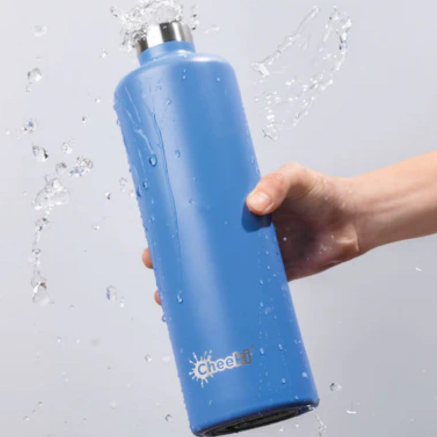 1L Stainless Steel Blue Insulated Water Bottle - Reusable & BPA Free