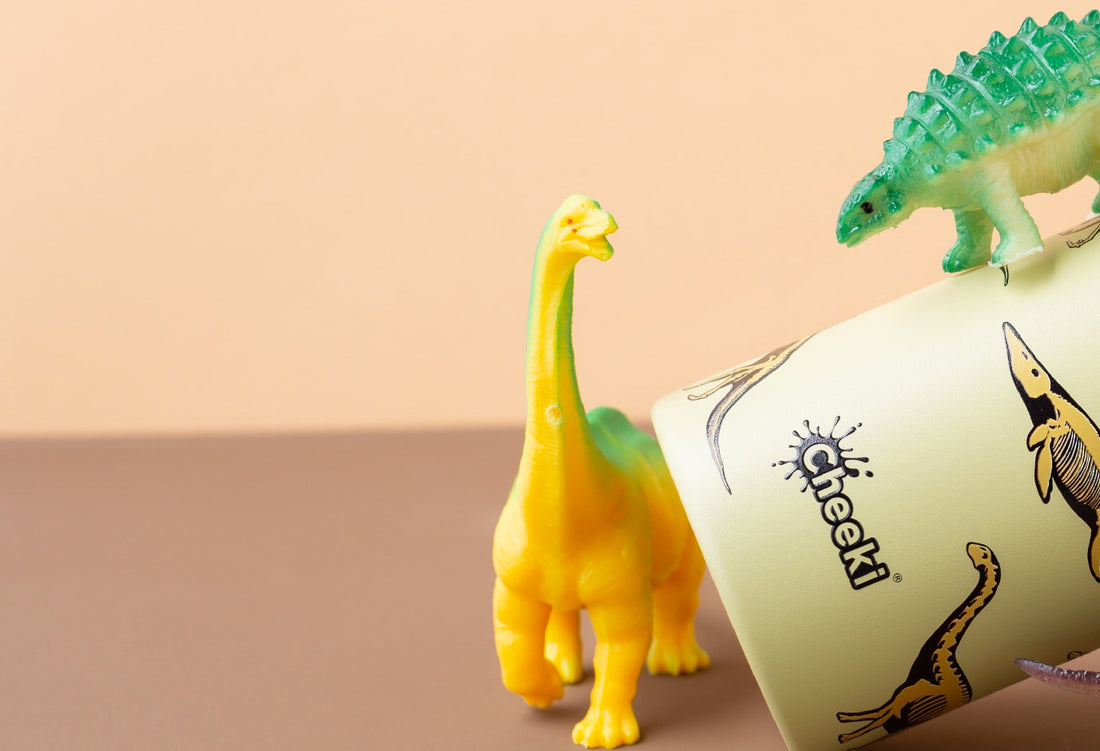 Insulated Water Bottle with Dinosaurs for Kids - 400 ml