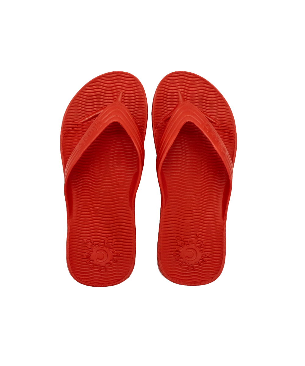 Red Thongs For Kids With Arch Support