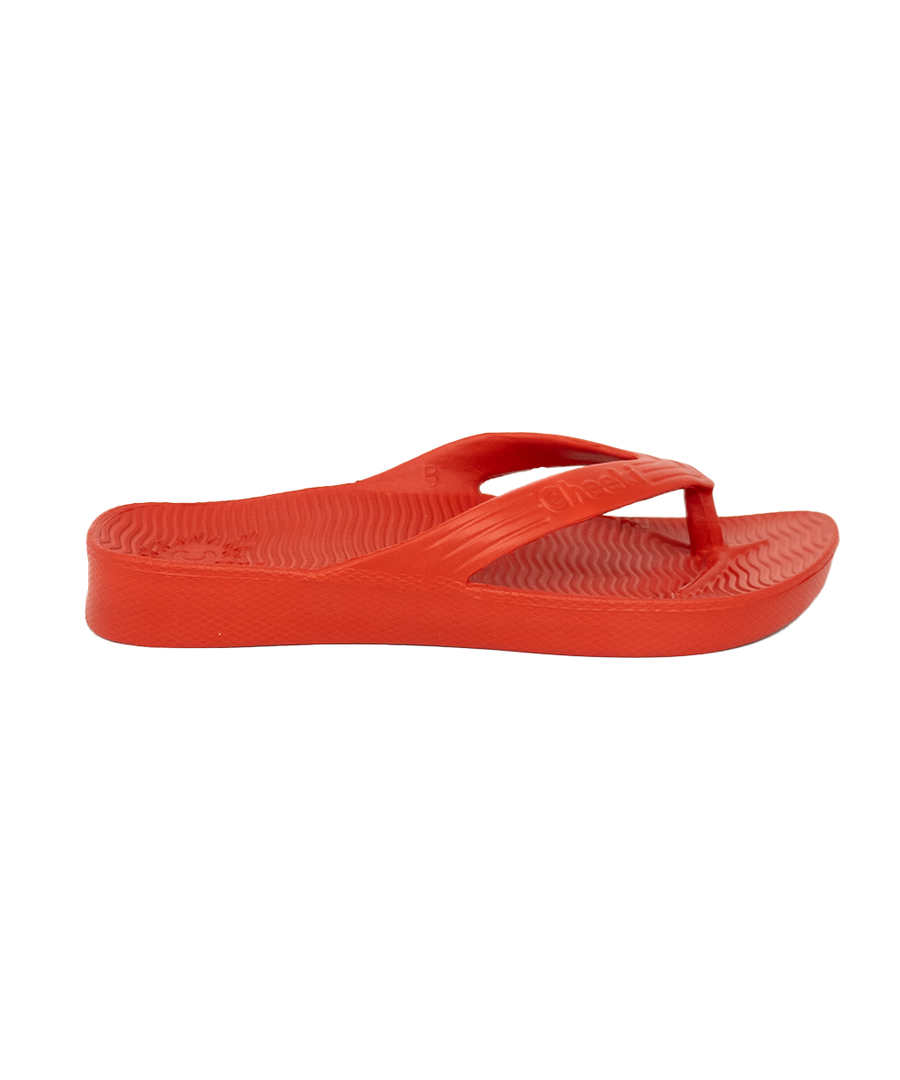 Red Thongs For Kids With Arch Support