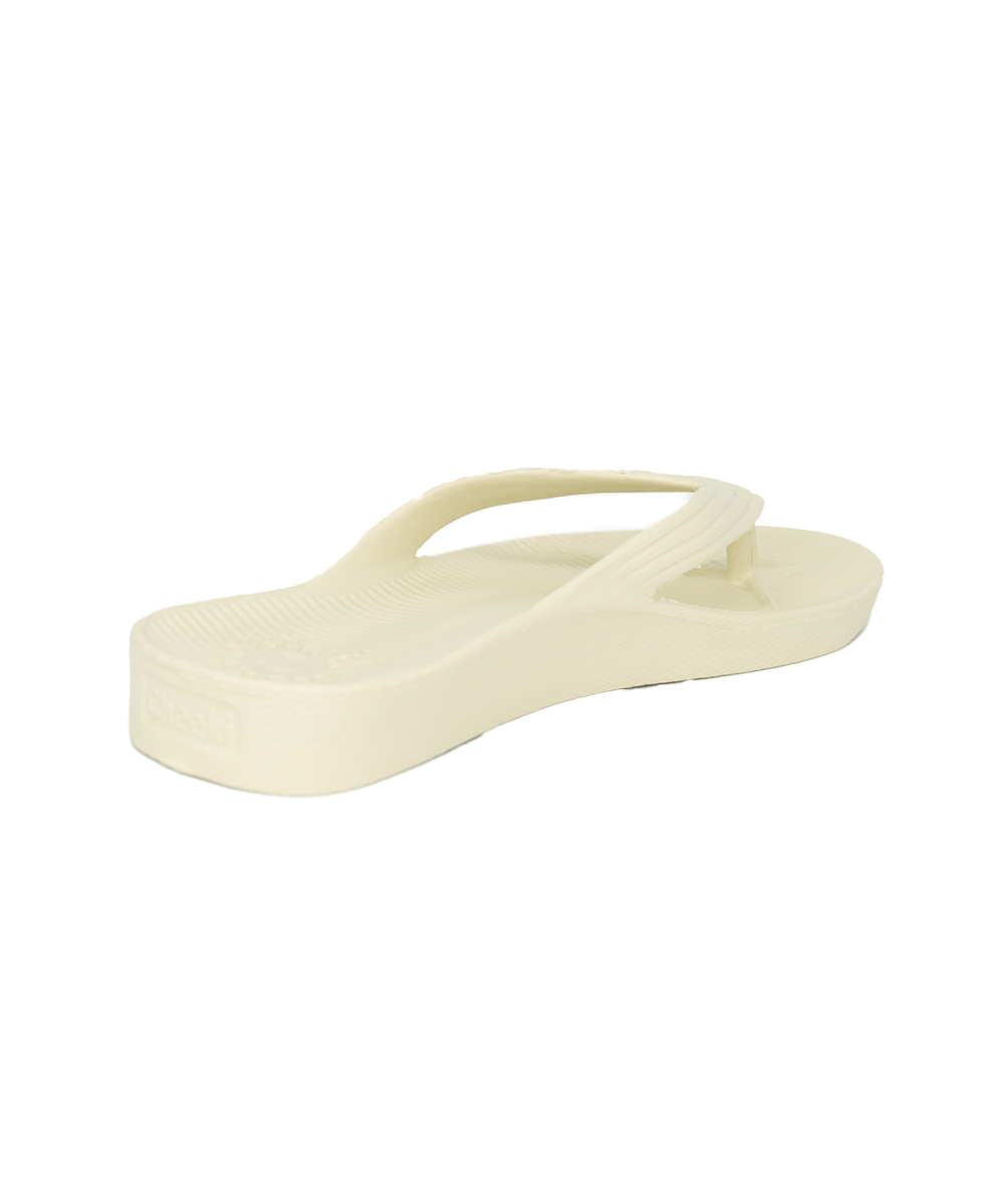 White Thongs For Kids With Arch Support