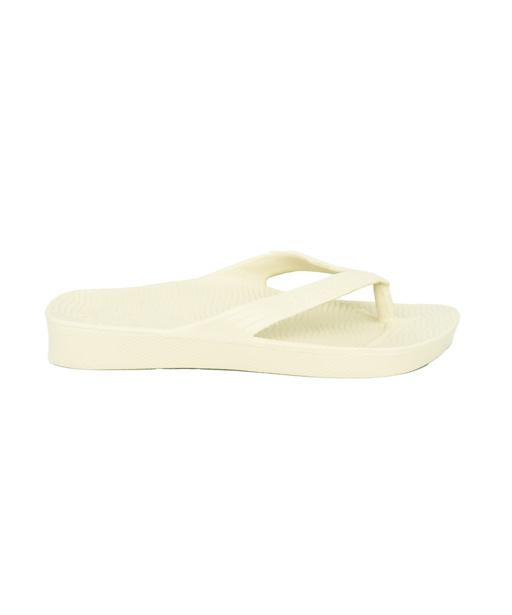 White Thongs For Kids With Arch Support