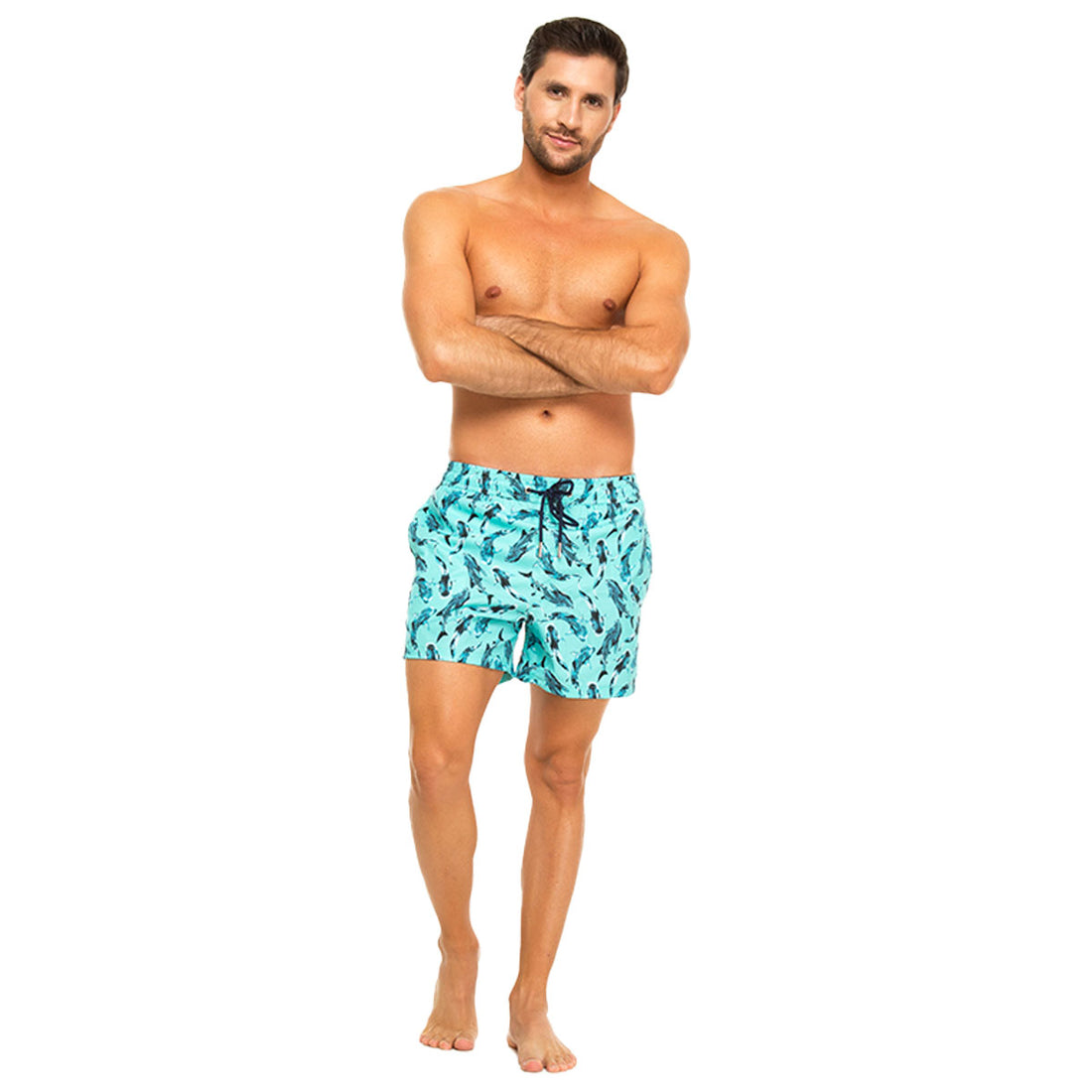 Blue Whale Sharks Swim Shorts Set