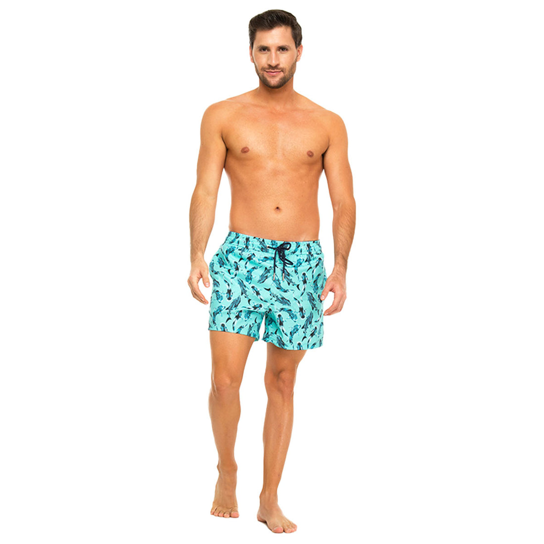 Blue Whale Sharks Swim Shorts Set