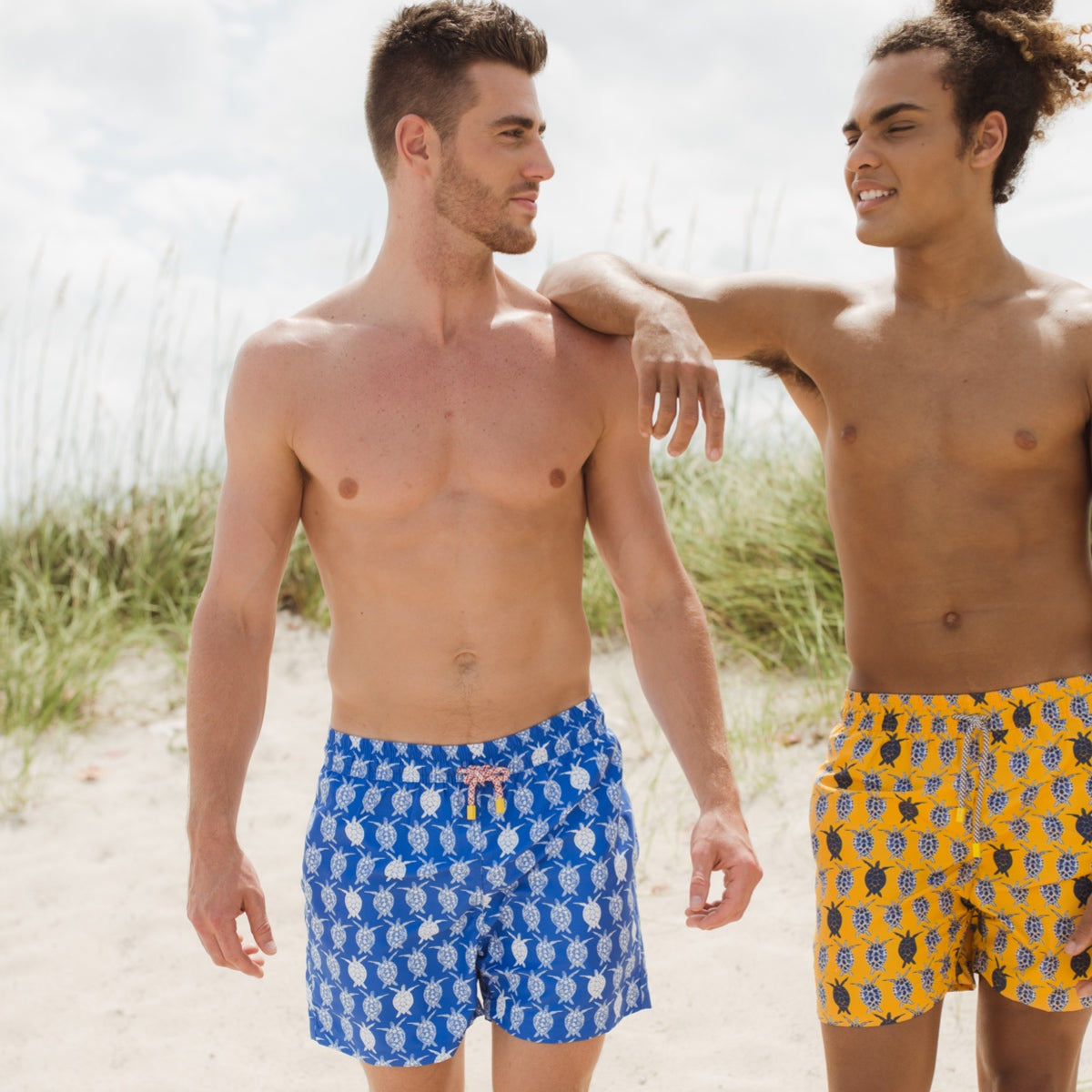 Orange Turtles Boardshorts
