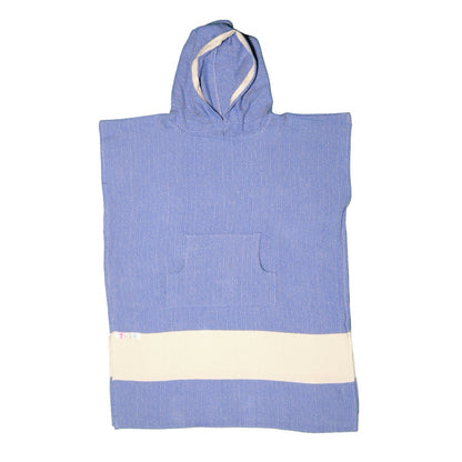 Adult Hooded Beach Towel in King Blue – Quick-Dry Swim Poncho for Swimming & Surfing