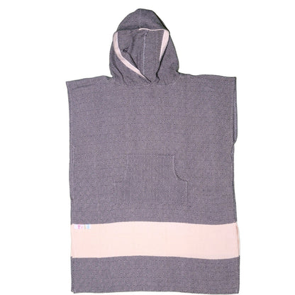 Adult Hooded Beach Towel in Black and White – Quick-Dry Swim Poncho for Swimming & Surfing