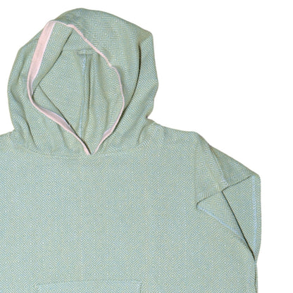 Adult Hooded Beach Towel in Green – Quick-Dry Swim Poncho for Swimming & Surfing