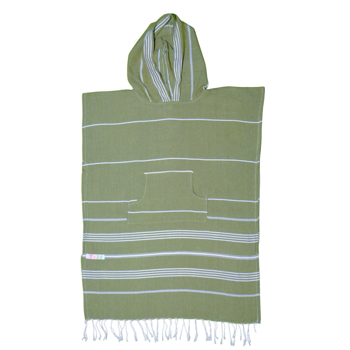 Adult Hooded Beach Towel in Green Nature – Quick-Dry Swim Poncho for Swimming & Surfing