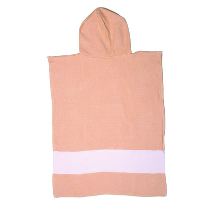 Adult Hooded Beach Towel in Orange – Quick-Dry Swim Poncho for Swimming & Surfing