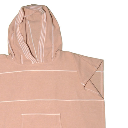 Adult Hooded Beach Towel in Pale Brown – Quick-Dry Swim Poncho for Swimming & Surfing