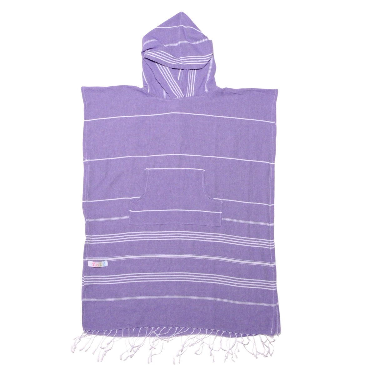 Adult Hooded Beach Towel in Purple – Quick-Dry Swim Poncho for Swimming & Surfing