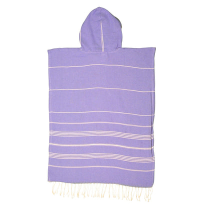 Adult Hooded Beach Towel in Purple – Quick-Dry Swim Poncho for Swimming & Surfing