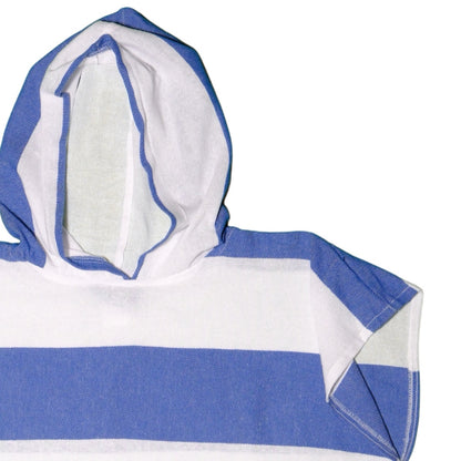 Adult Hooded Beach Towel in Sailor Blue– Quick-Dry Swim Poncho for Swimming & Surfing