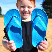 Blue Thongs For Kids With Arch Support