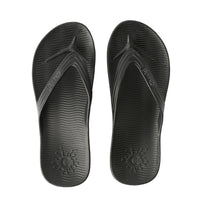 Black Thongs With Arch Support