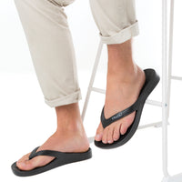 Black Thongs With Arch Support