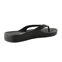 Black Thongs With Arch Support