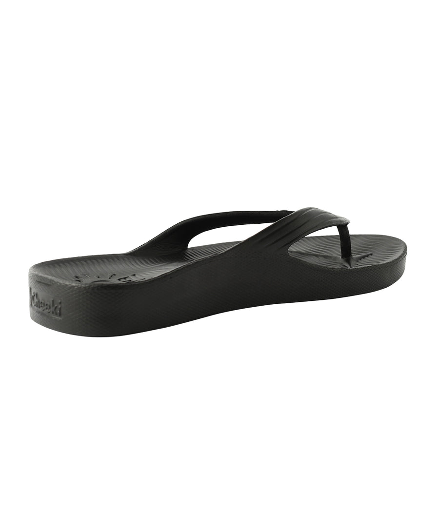 Black Thongs With Arch Support