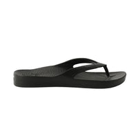 Black Thongs With Arch Support