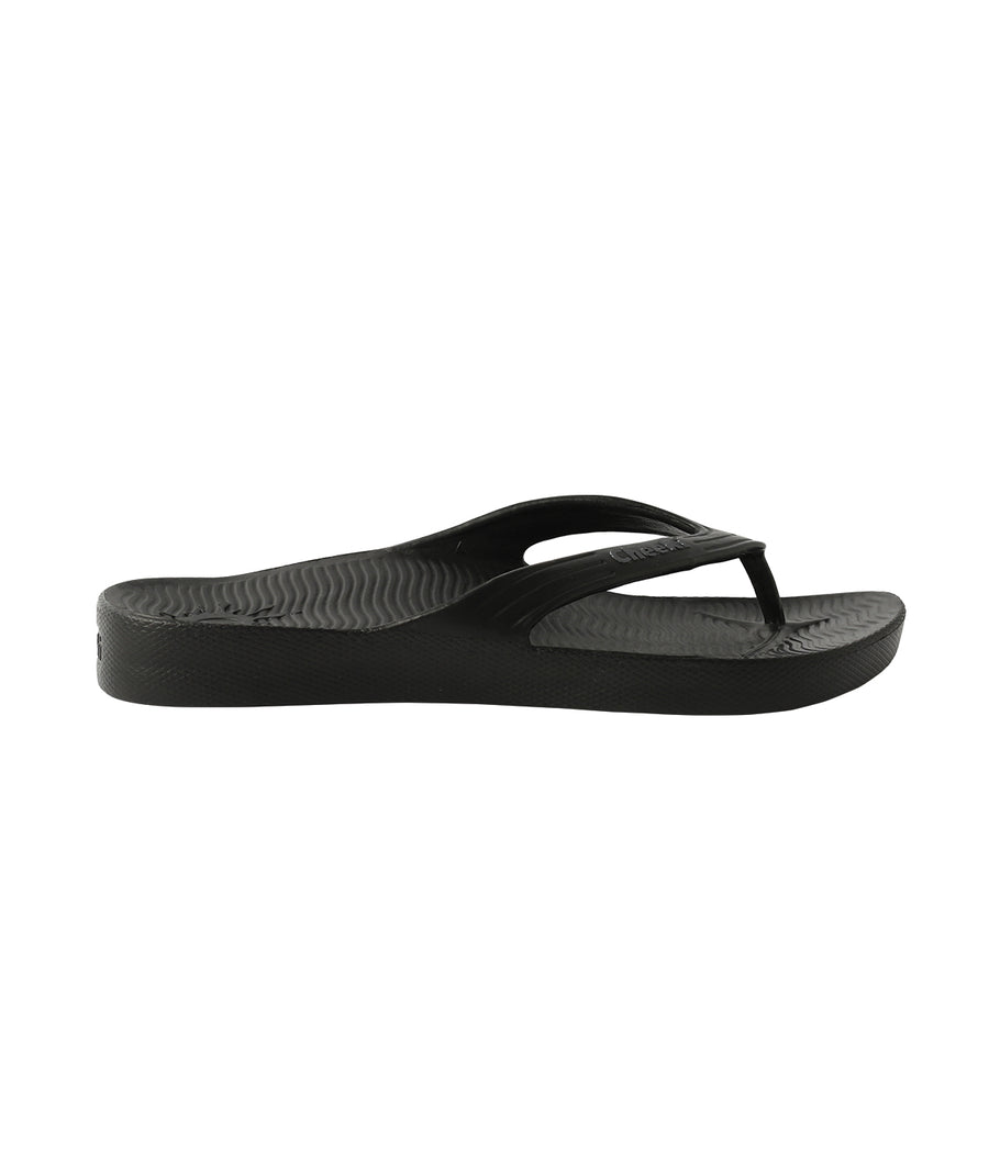 Black Thongs With Arch Support