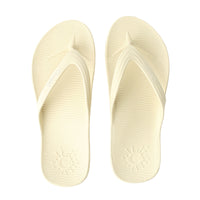 White Thongs With Arch Support