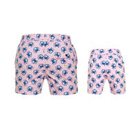 Pink Crabs Swim Shorts Set