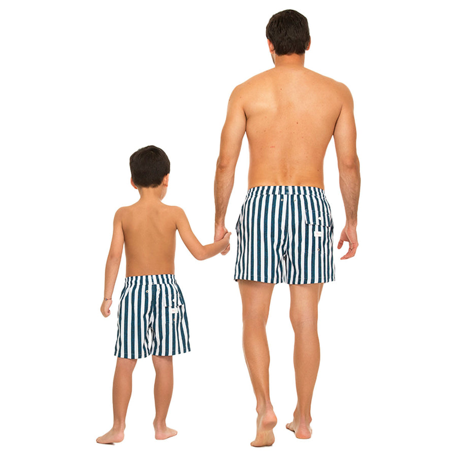 Nautical Stripes Swim Shorts Set