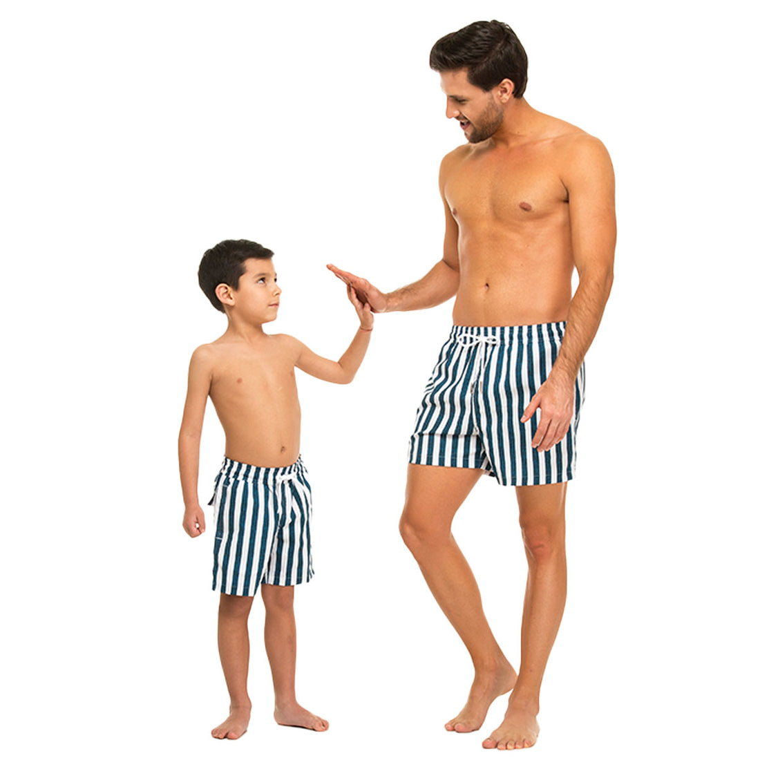 Nautical Stripes Swim Shorts Set