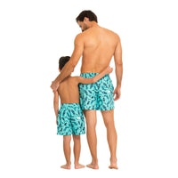 Blue Whale Sharks Swim Shorts Set