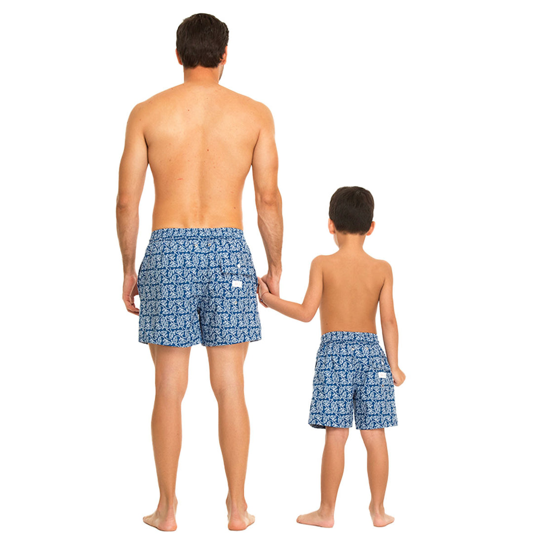 Dark Essential Fishes Swim Shorts Set