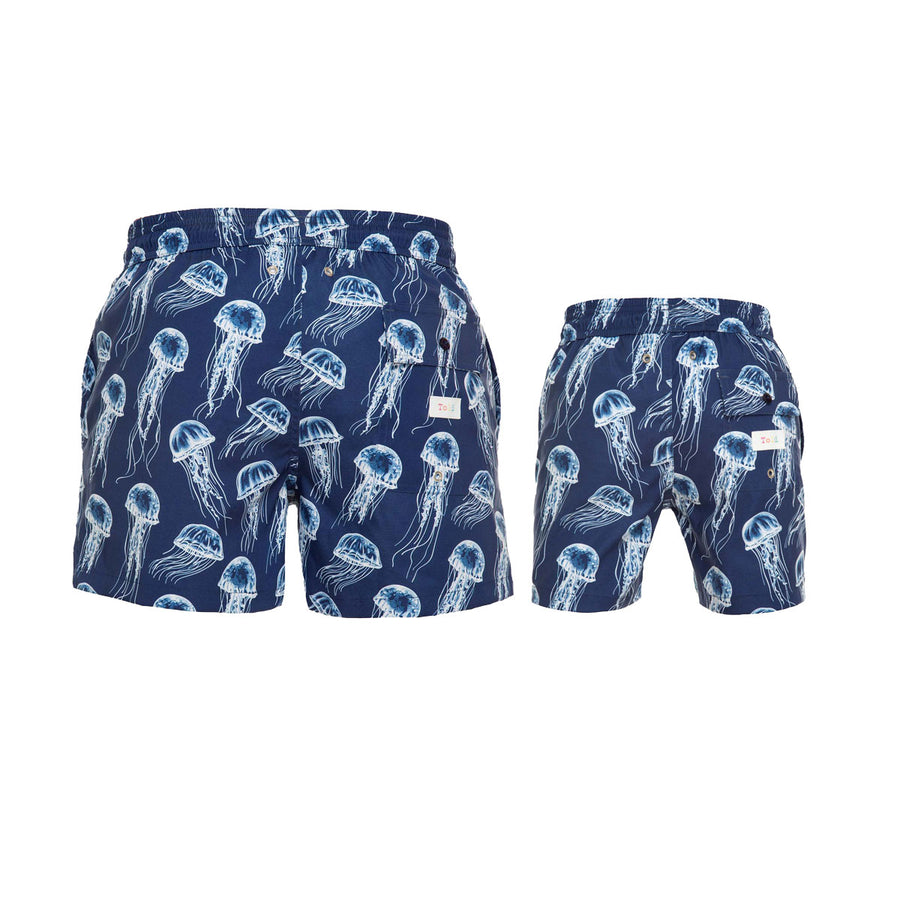 Blue Jelly Fish Swim Shorts Set